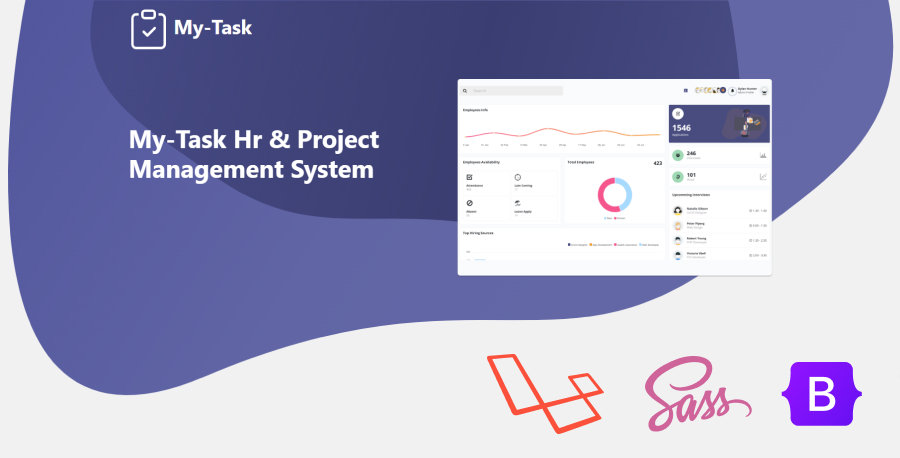 Mytask - Laravel Project Management Admin Template
