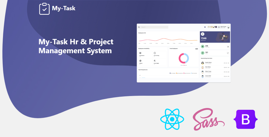 Mytask - React Redux Project Management Admin Template